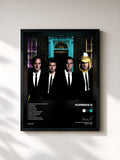 #noir Tableau de l'album 10 de Hombres G, cadre noir, imprimé et encadré en France