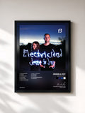 #noir Tableau de l'album Electricidad de Jesse & Joy, cadre noir, imprimé et encadré en France