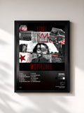 #noir Tableau de l'album Müptezhel de Ezhel, cadre noir, imprimé et encadré en France