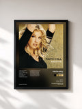 #noir Tableau de l'album Breathe de Faith Hill, cadre noir, imprimé et encadré en France