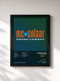 #noir Tableau de l'album Prose combat de MC Solaar, cadre noir, imprimé et encadré en France