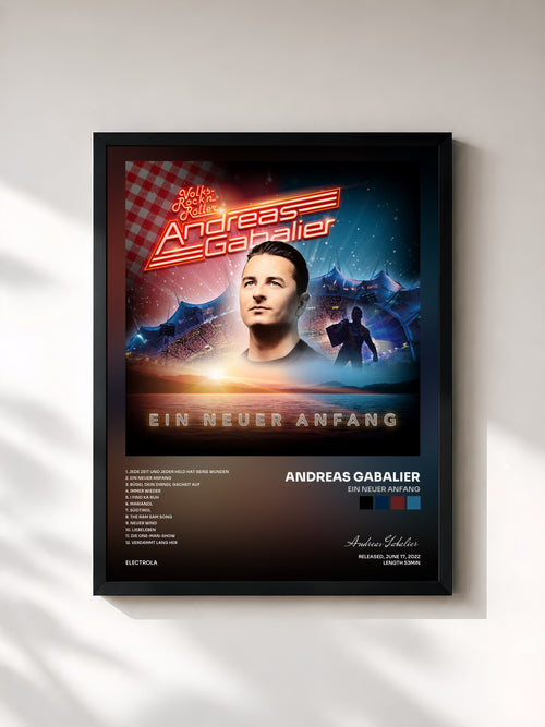 Andreas Gabalier · Ein neuer Anfang — Affiche encadrée