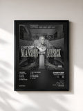 #noir Tableau de l'album Mansion Musick de Chief Keef, cadre noir, imprimé et encadré en France