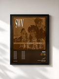 #noir Tableau de l'album Right Here de SWV, cadre noir, imprimé et encadré en France
