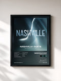 #noir Tableau de l'album Nashville Duets de Nashville Cast, cadre noir, imprimé et encadré en France