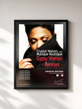 #noir Tableau de l'album Gypsy Woman - Remixes de Crystal Waters, cadre noir, imprimé et encadré en France
