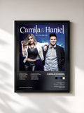 #noir Tableau de l'album Gelo na Balada de Camila e Haniel, cadre noir, imprimé et encadré en France