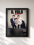 #noir Tableau de l'album L'amore si muove de Il Volo, cadre noir, imprimé et encadré en France