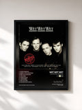 #noir Tableau de l'album The Memphis Sessions de Wet Wet Wet, cadre noir, imprimé et encadré en France