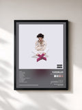#noir Tableau de l'album 21st Century Liability de YUNGBLUD, cadre noir, imprimé et encadré en France