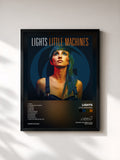 #noir Tableau de l'album Little Machines de LIGHTS, cadre noir, imprimé et encadré en France
