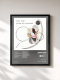 #noir Tableau de l'album Never Not Together (Deluxe Edition) de Nada Surf, cadre noir, imprimé et encadré en France