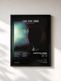 #noir Tableau de l'album The Fire Inside de Luke Sital-Singh, cadre noir, imprimé et encadré en France