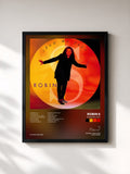 #noir Tableau de l'album Show Me Love de Robin S, cadre noir, imprimé et encadré en France