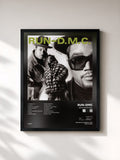 #noir Tableau de l'album Back From Hell de Run-DMC, cadre noir, imprimé et encadré en France