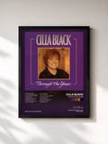 #noir Tableau de l'album Through the Years de Cilla Black, cadre noir, imprimé et encadré en France