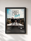 #noir Tableau de l'album Why Don't We Just de Why Don't We, cadre noir, imprimé et encadré en France