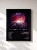 #noir Tableau de l'album Se Alinearon Los Planetas de Los Rojos, cadre noir, imprimé et encadré en France