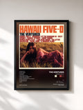 #noir Tableau de l'album Hawaii Five-O de The Ventures, cadre noir, imprimé et encadré en France