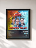 #noir Tableau de l'album Puro Cumbión Bien Loco de Los Rojos, cadre noir, imprimé et encadré en France