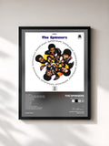 #noir Tableau de l'album 2nd Time Around de The Spinners, cadre noir, imprimé et encadré en France