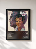 #noir Tableau de l'album Play Me de Harry Belafonte, cadre noir, imprimé et encadré en France