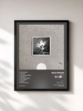 #noir Tableau de l'album Empty de Nils Frahm, cadre noir, imprimé et encadré en France