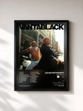 #noir Tableau de l'album VANTABLACK de Lalah Hathaway, cadre noir, imprimé et encadré en France