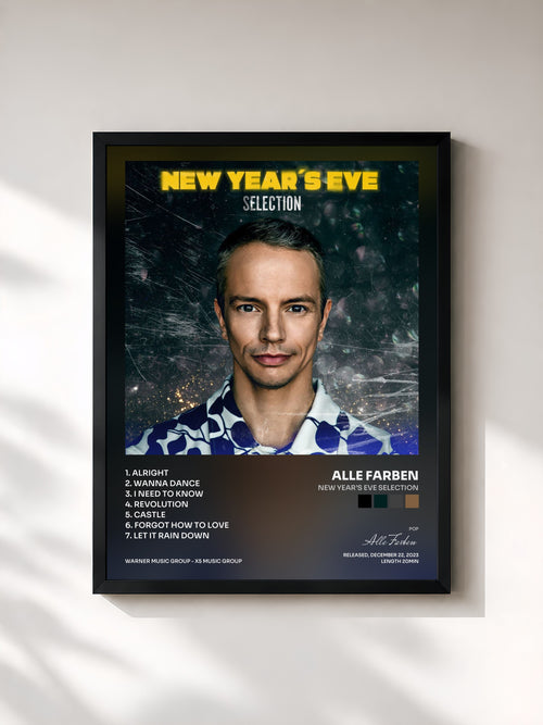 Alle Farben · New Year’s Eve Selection — Affiche encadrée
