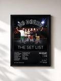#noir Tableau de l'album The Set List de No Doubt, cadre noir, imprimé et encadré en France