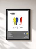 #noir Tableau de l'album Primary Colours de Magic!, cadre noir, imprimé et encadré en France