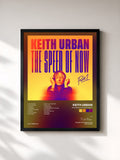 #noir Tableau de l'album THE SPEED OF NOW Part 1 de Keith Urban, cadre noir, imprimé et encadré en France