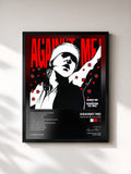 #noir Tableau de l'album Reinventing Axl Rose de Against Me!, cadre noir, imprimé et encadré en France