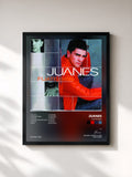 #noir Tableau de l'album Fijate Bien de Juanes, cadre noir, imprimé et encadré en France