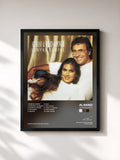 #noir Tableau de l'album Sempre Sempre de Al Bano, cadre noir, imprimé et encadré en France