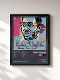 #noir Tableau de l'album Move On Up de Curtis Mayfield, cadre noir, imprimé et encadré en France