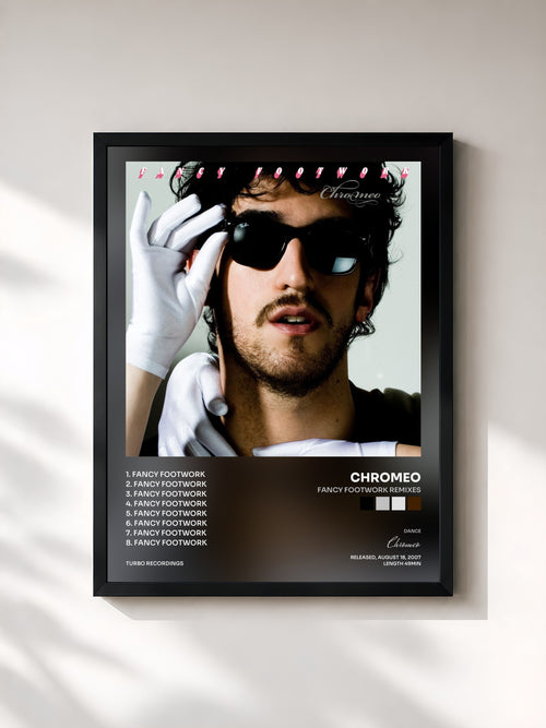 Chromeo · Fancy Footwork Remixes — Affiche encadrée