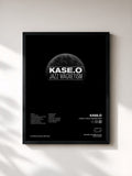 #noir Tableau de l'album Kase.O Jazz Magnetism de Kase.O, cadre noir, imprimé et encadré en France
