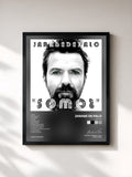 #noir Tableau de l'album Somos de Jarabe de Palo, cadre noir, imprimé et encadré en France