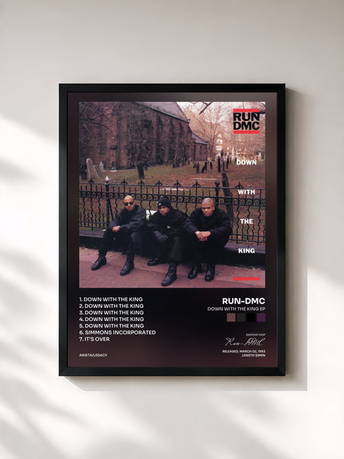 Run-DMC · Down with the King EP — Affiche encadrée