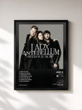 #noir Tableau de l'album  Session de Lady A, cadre noir, imprimé et encadré en France