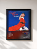 #noir Tableau de l'album Pazza idea de Patty Pravo, cadre noir, imprimé et encadré en France