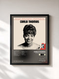 #noir Tableau de l'album Stax Records Presents de Carla Thomas, cadre noir, imprimé et encadré en France