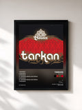 #noir Tableau de l'album Bounce de Tarkan, cadre noir, imprimé et encadré en France