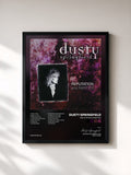 #noir Tableau de l'album Reputation & Rarities de Dusty Springfield, cadre noir, imprimé et encadré en France