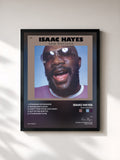 #noir Tableau de l'album New Horizon de Isaac Hayes, cadre noir, imprimé et encadré en France