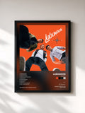 #noir Tableau de l'album N.E.W.S. de Labanoon, cadre noir, imprimé et encadré en France