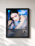 #noir Tableau de l'album Bare&Rare, Pt. 1 de Chung Ha, cadre noir, imprimé et encadré en France