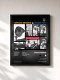 #noir Tableau de l'album Você Ainda Não Ouviu Nada! de Sergio Mendes, cadre noir, imprimé et encadré en France