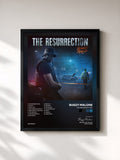 #noir Tableau de l'album The Resurrection de Bugzy Malone, cadre noir, imprimé et encadré en France